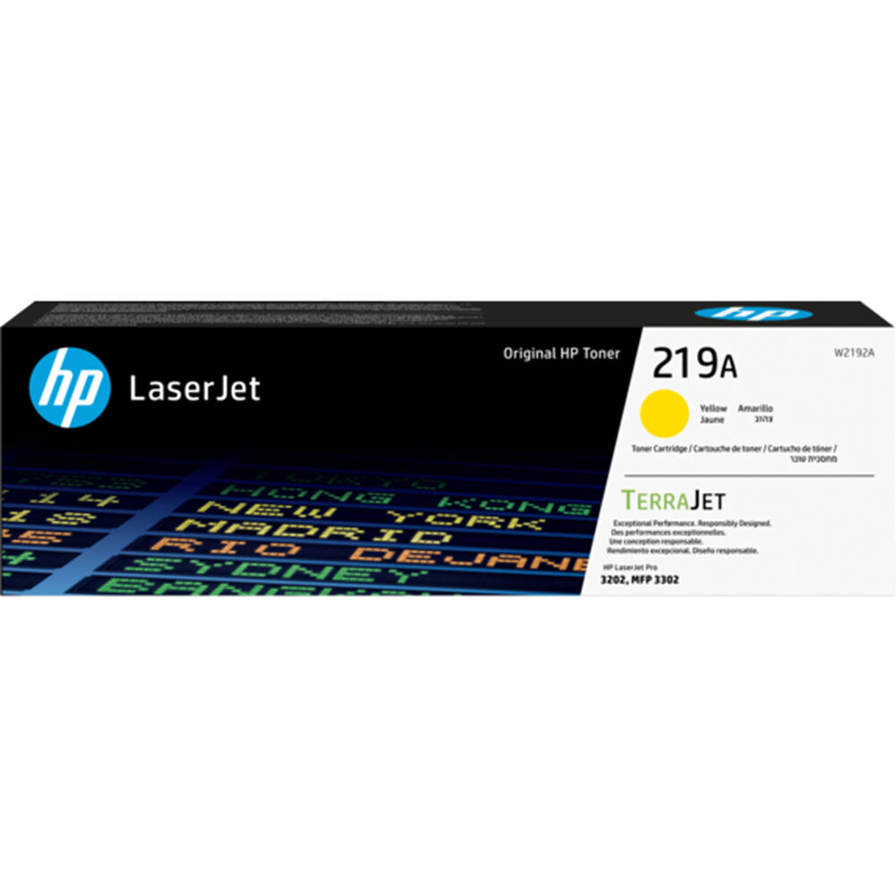 HP Toner 219A W2192A 1,2k gul