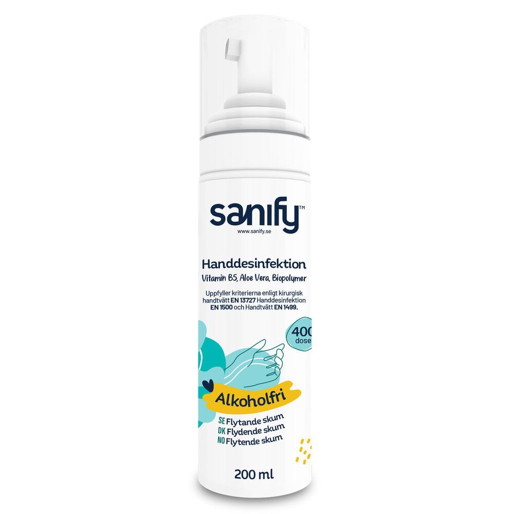 SANIFY Handdesinfektion alkoholfri 200 ml skum