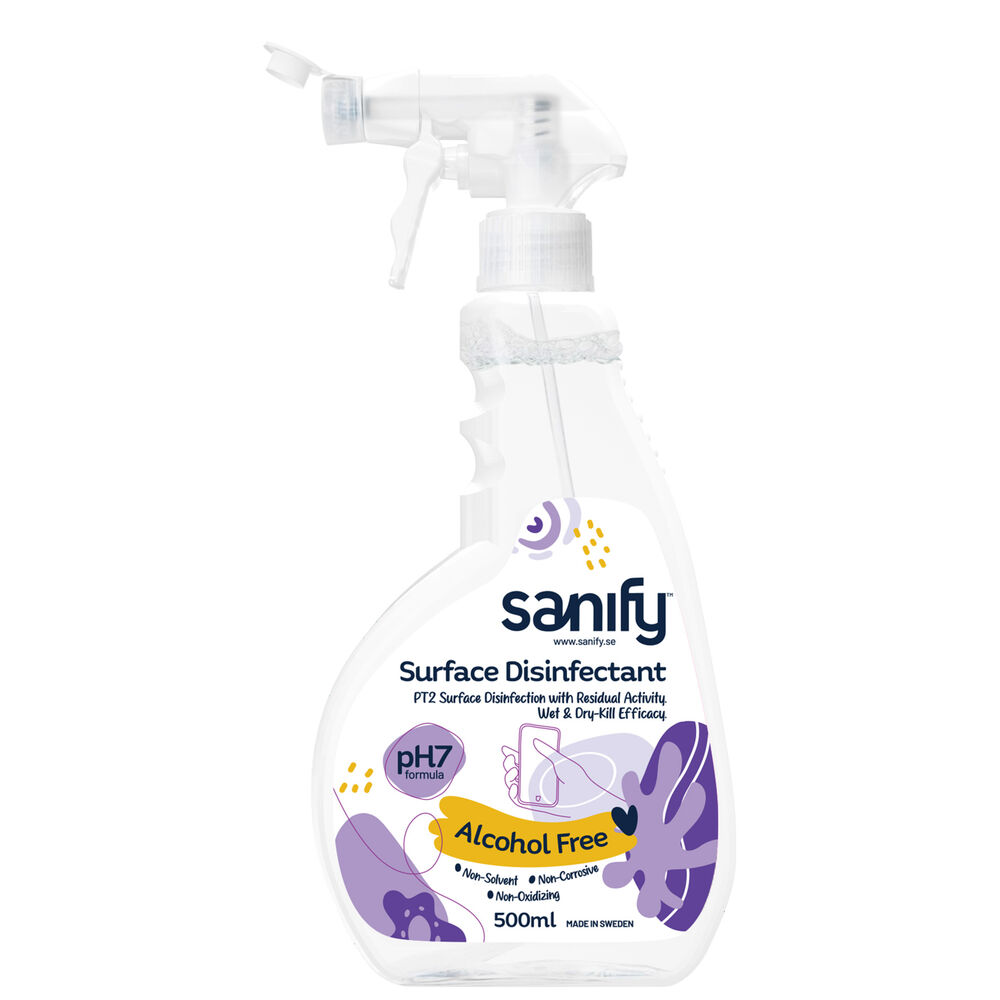 SANIFY Ytdesinfektion alkoholfri 500 ml skum