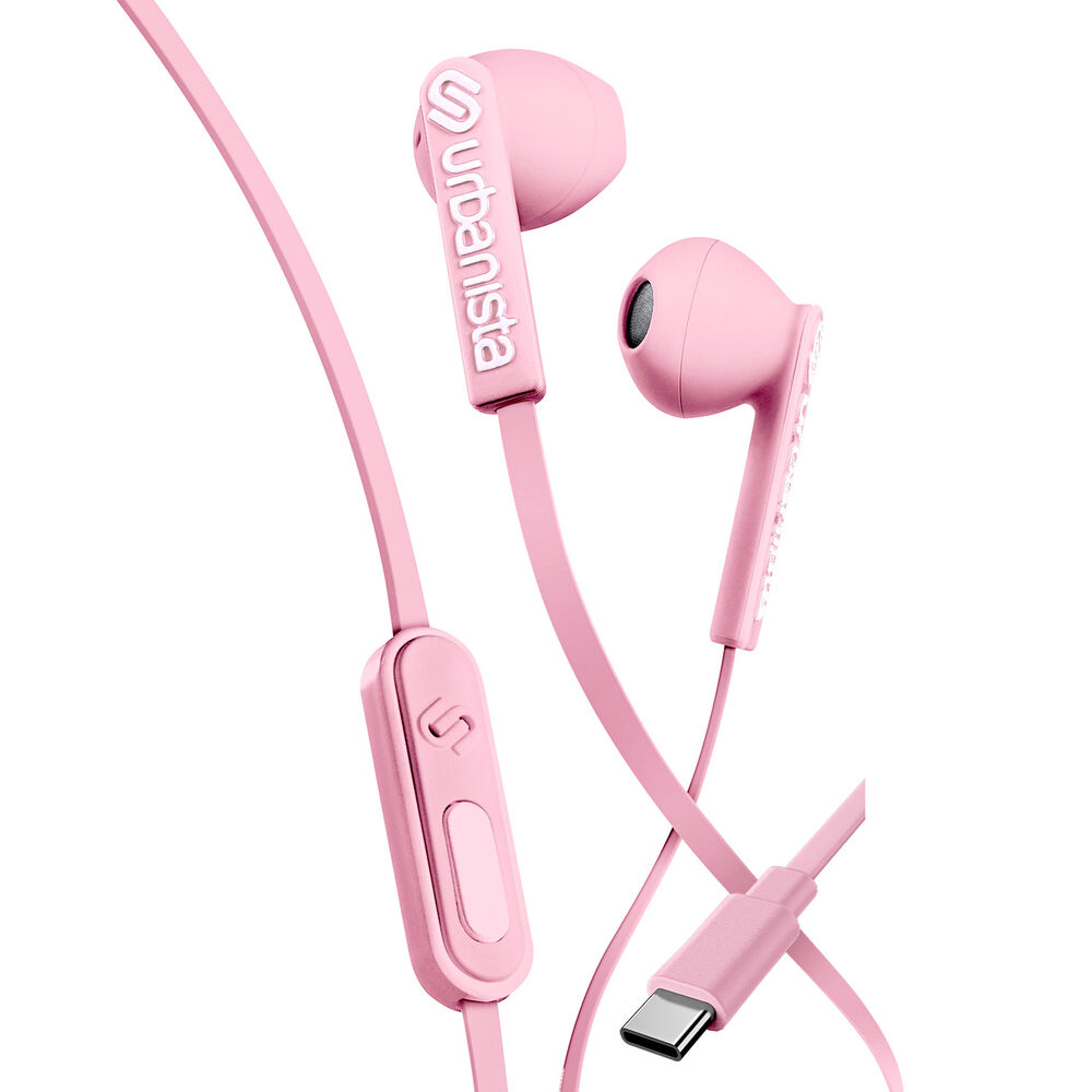 Urbanista Trådade hörlurar San Francisco Blossom Pink USB C