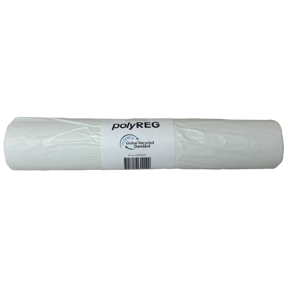 PolyREG Papperskorgspåse GRS 30 liter 510x570 mm vit 10x100 st
