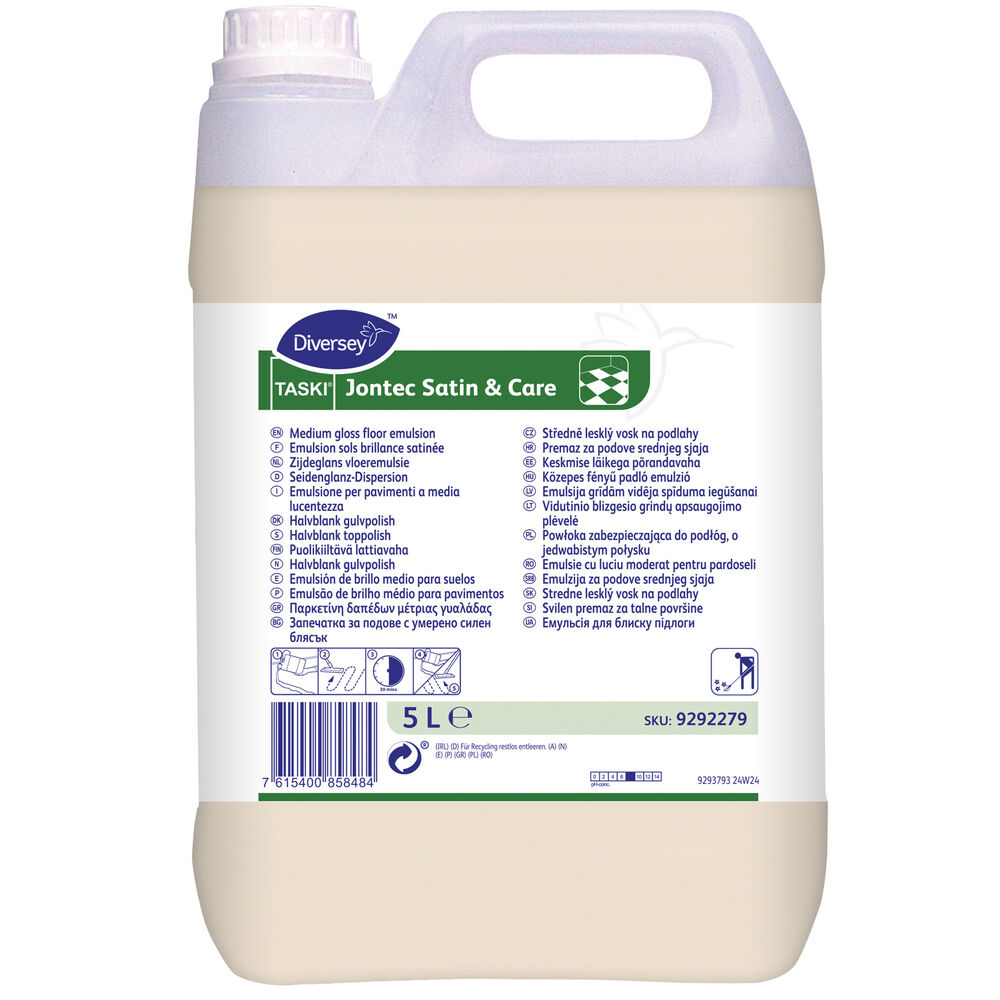 Taski Golvpolish halvblank Jontec Satin & Care 5 liter W1779