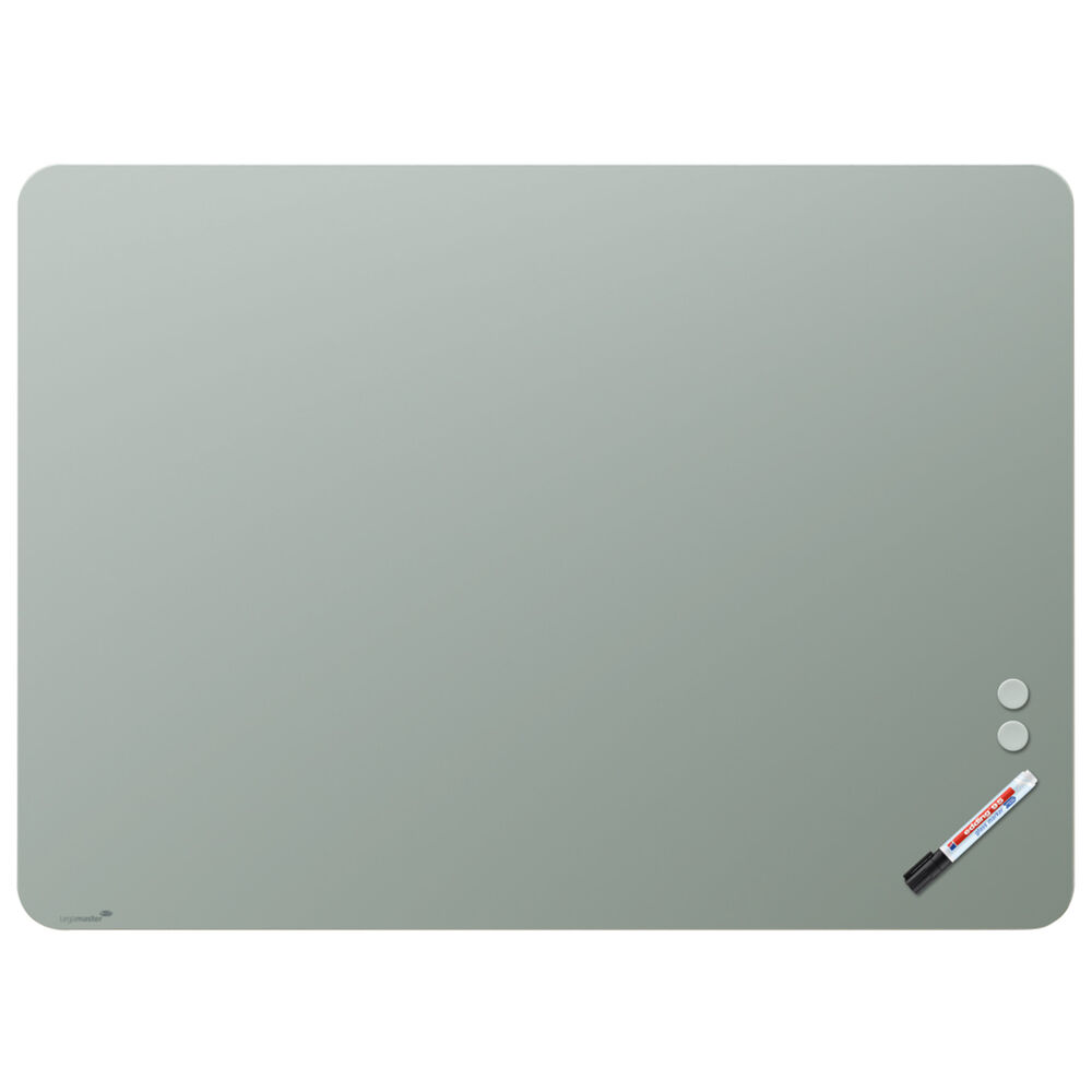 Legamaster Glastavla matt rundade hörn 90x120 cm sage green
