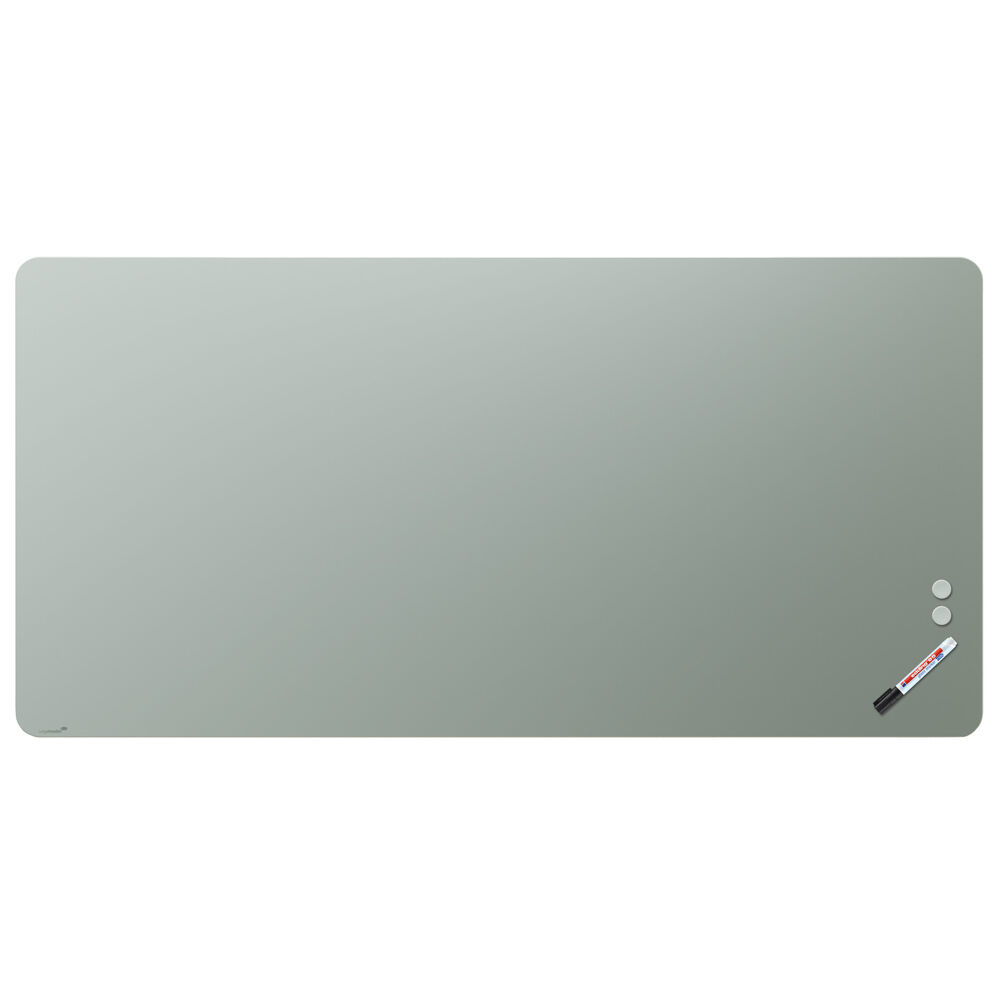 Legamaster Glastavla matt rundade hörn 100x200 cm sage green