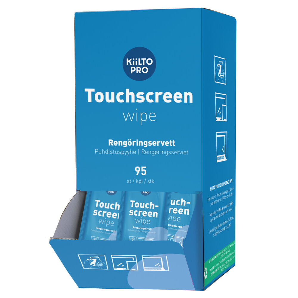 Kiilto Pro Rengöringsservett Touchscreen wipe 95-pack