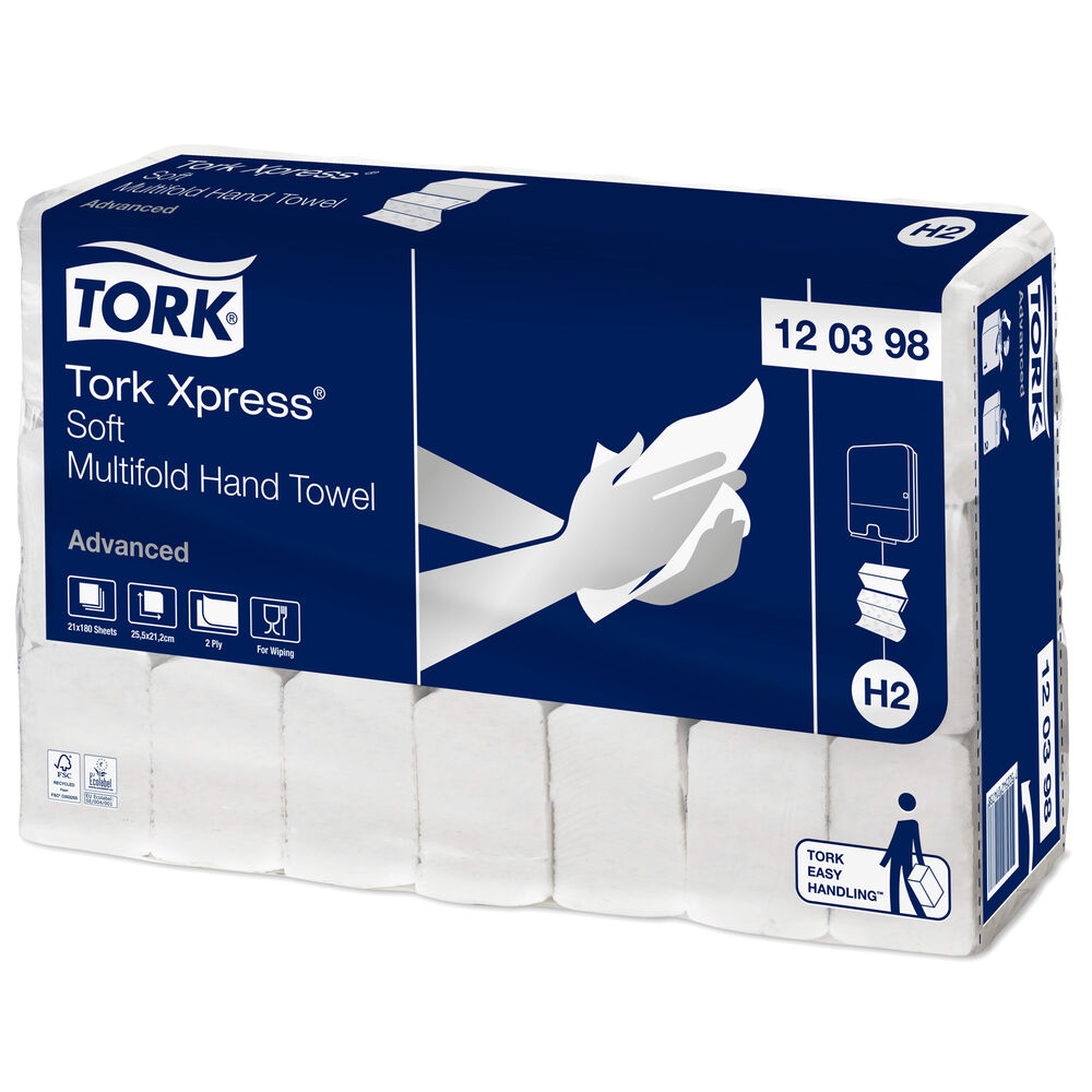 Tork Pappershandduk Xpress® Advanced Multifold H2 3780 ark