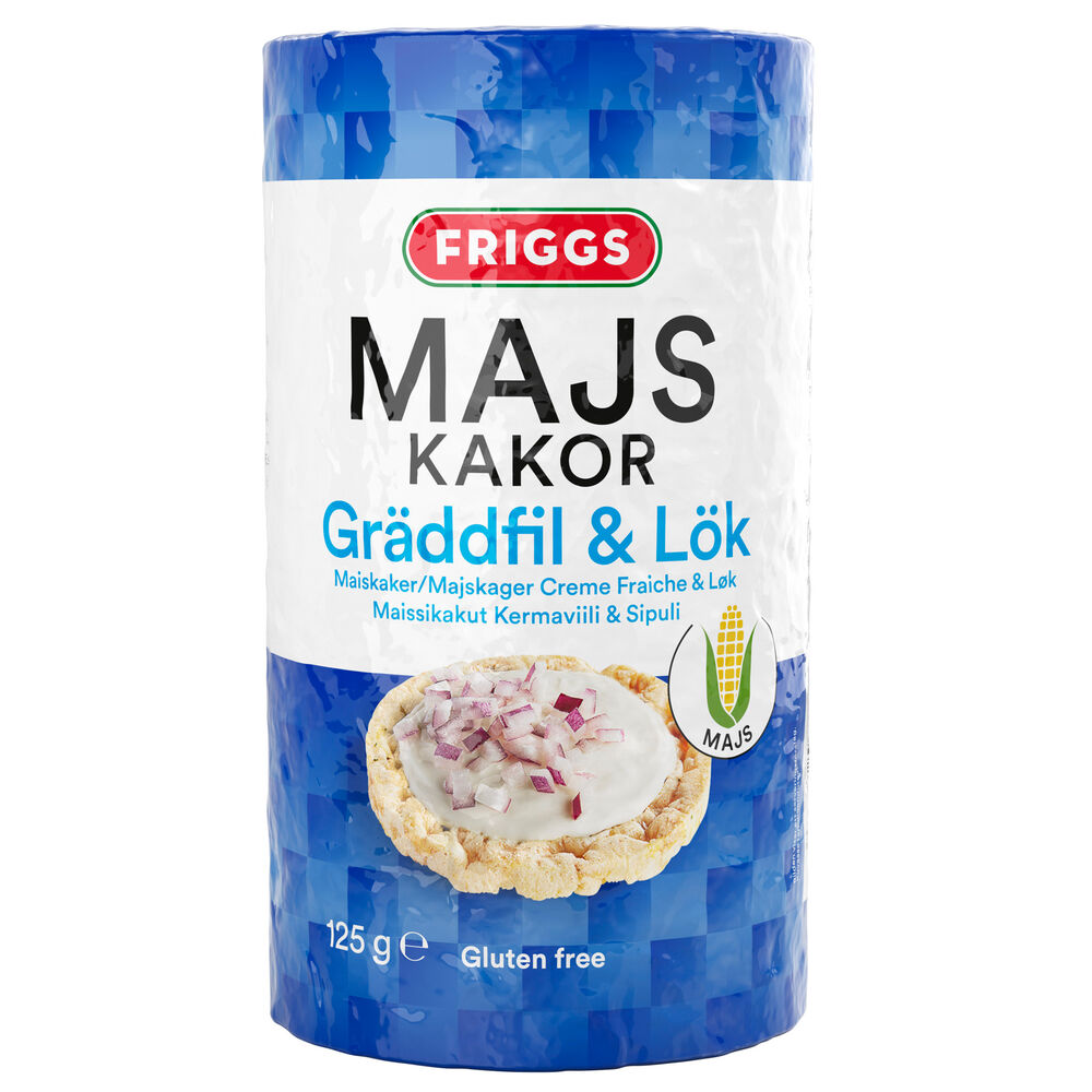 Friggs Majskakor Gräddfil & Lök 125 g