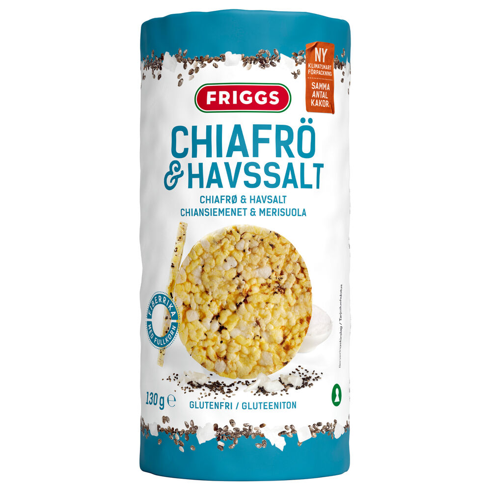 Friggs Majskakor Chiafrö & Havssalt 125 g