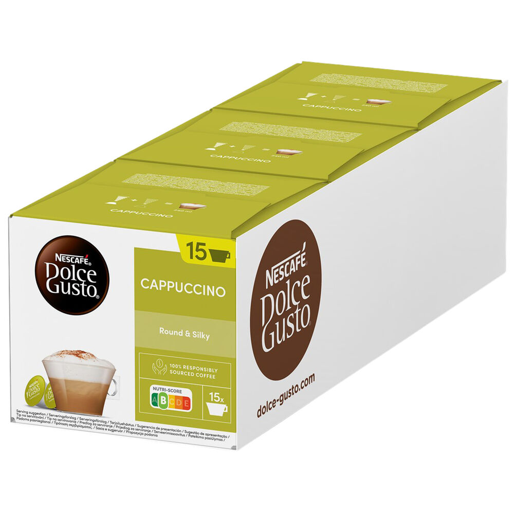 Dolce Gust Kaffekapsel Nestlé o Cappuccino 15+15 (15 port)