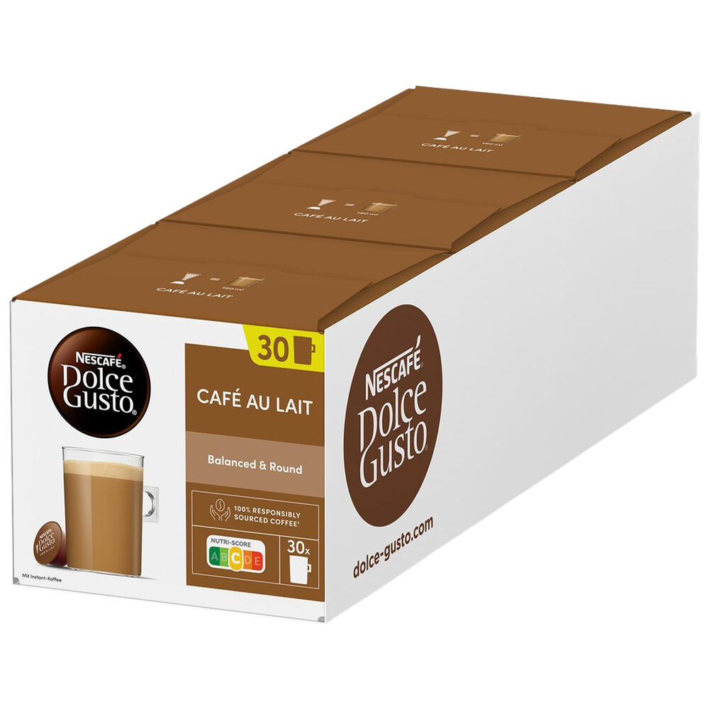 Dolce Gust Kaffekapsel Nestlé o Café Au Lait 30-pack