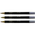 Penna Zig Twin guld & silver 3 st/fp