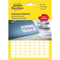 Märketiketter vit Avery