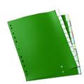Register i grön PP-plast med Instick A4