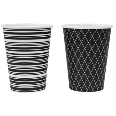 P2831290 Pappersmugg Stripe 27 cl 50-pack