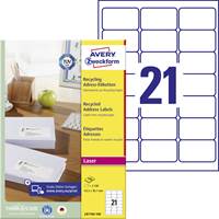 Adressetiketter Recycled A4 Avery