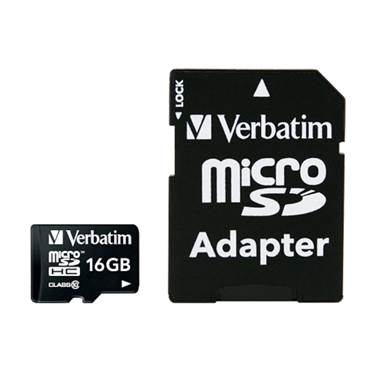 P5452274 Minneskort Premium Micro SDHC kort med SDHC-adapter Verbatim