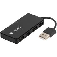 USB-hubb 4xUSB 2.0 Deltaco