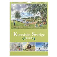 Väggkalender Klassiska Sverige 2026 Burde