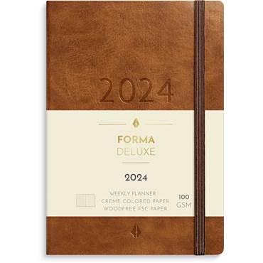 P61596124 Kalender Forma Deluxe Brun S 2024 A6