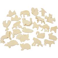 Träfigurer Djur 60-115mm 30/fp