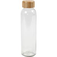 Vattenflaska glas/bambu 500 ml