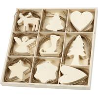 Julpynt plywood 72-pack