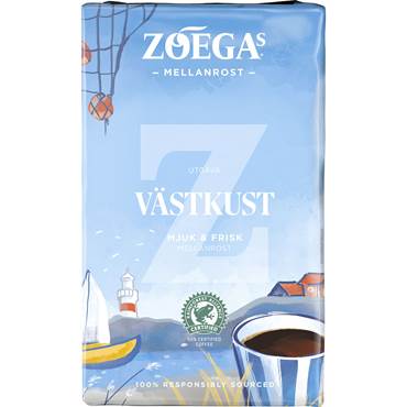 P8551297 Kaffe Brygg Zoégas Västkust Mellanrostat vac 450 Gram