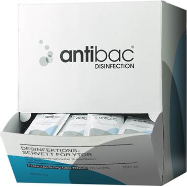 P8551930 Desinfektionsservett Antibac 150 st singel pack 