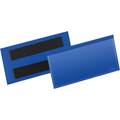 Etiketthållare magnetisk 100 x 38 mm blå