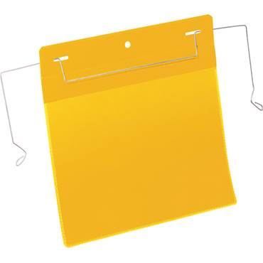 P8552734 Plastficka A5L trådbygel gul