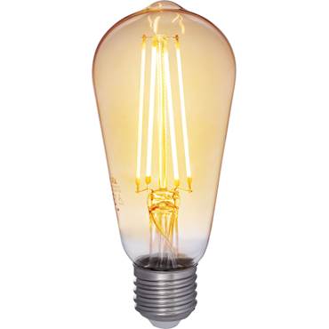 P8554850 LED Filament Airam E27 Edison 4,5W amber 360lm dimbar mycket varmvit
