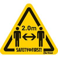 Varningsklistermärke "Håll avstånd till varandra 2 meter"  4 st/fp