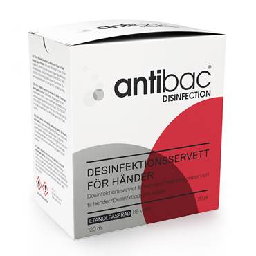 P8555554 Desinfektionsservetter 75% Antibac 20 st/fp