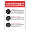 Skylt "God Handhygien" plast