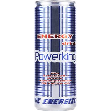 P8555742 Energy Drink Powerking 25 cl, inkl. pant