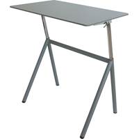 Skrivbord Höj & sänkbart – 960 mm vitt/grått