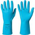 Handskar kemikalieresistent latex blå 12 par/fp Chemstar