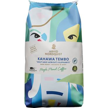 P8557117 Kaffe Kahawa Tembo Hela bönor Mörk rost 750 g