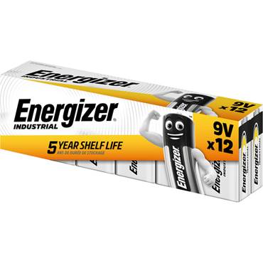 P8558844 Energizer Batteri Industrial Alkaliskt 9V 12-pack