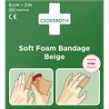 Bandage Soft Foam Cederroth Beige 6 cm x 2 meter