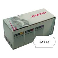 METO Preisetiketten 22 X 16 Mm, Weiu00df, Permanent, 6 Rollen - Bu00f6ttcher AG