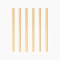 Sugrör bambu 6-Pack