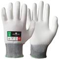 Handske skärskydd PU-beläggning vit
