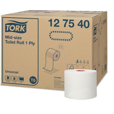 P8563124 Toalettpapper Mid-size Universal T6 27 st/krt