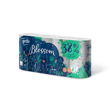 P8563526 Toalettpapper Grite Blossom 3 lager 8 rl/fp