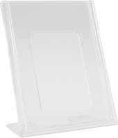 Skyltställ A7 L-fot transparent