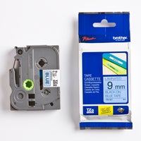 Märkband  svart/blå 9 mm  Brother