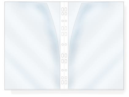 Plastficka A4 Dubbelvikt