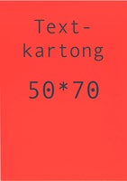 Kartong 50 x 70 cm fluor. röd 10 st/fp