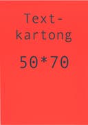 Kartong 50 x 70 cm fluor. röd 10 st/fp